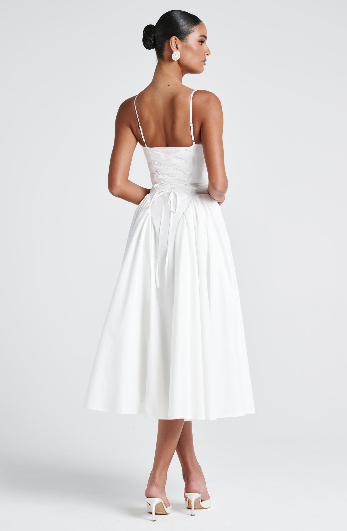 Luvrefashion | Ivory Emerson Midi Dress in XS - image 8