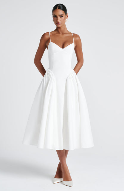 Luvrefashion | Ivory Emerson Midi Dress in XS - image 9