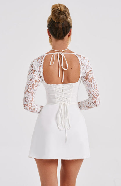 Luvrefashion | Ivory Jacinta Mini Dress in XS - image 19