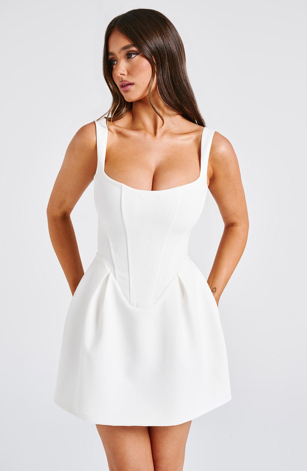 Luvrefashion | Ivory Janiyah Mini Dress in XS - image 11