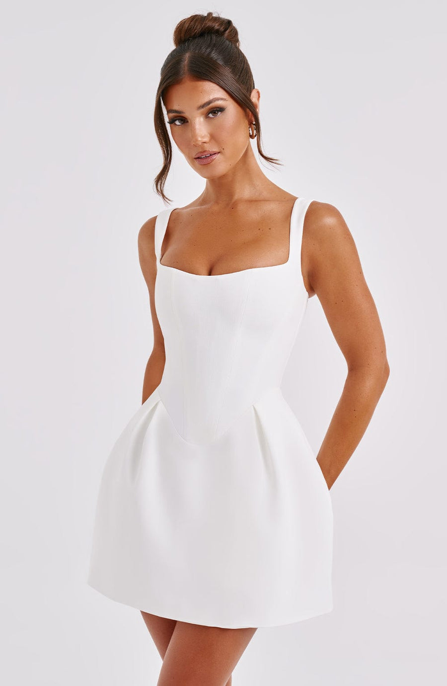 Luvrefashion | Ivory Janiyah Mini Dress in XS - styled look