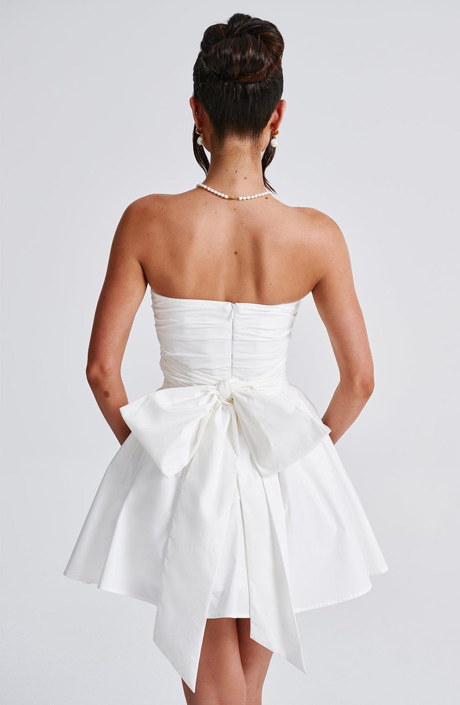 Luvrefashion | Ivory Katrina Mini Dress in XS - styled look