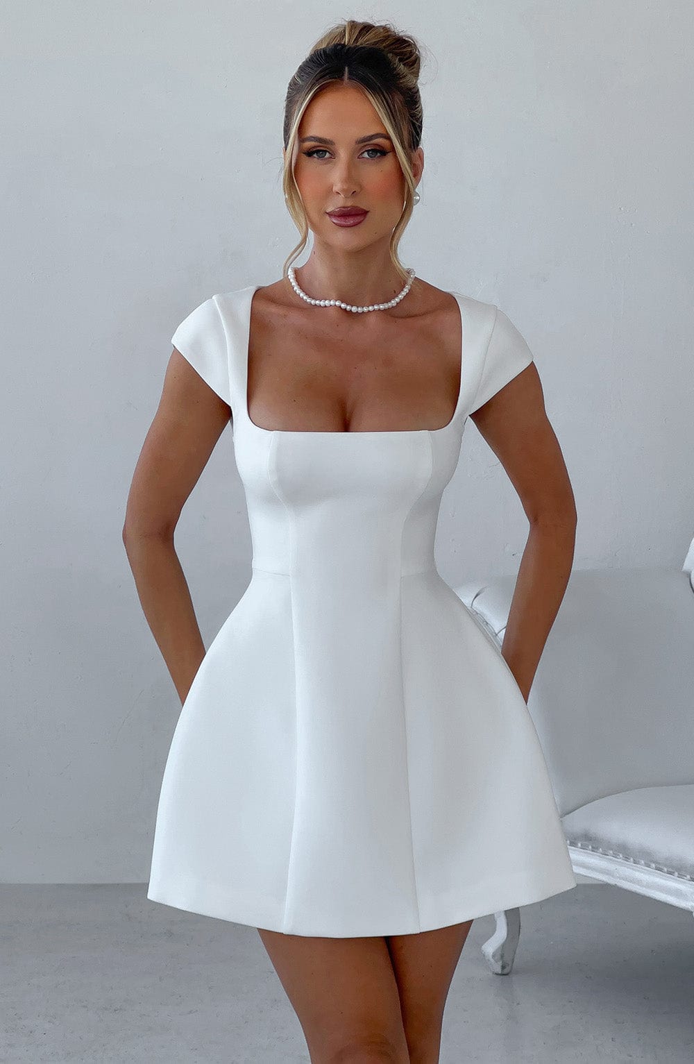 Luvrefashion | Ivory Lena Mini Dress in XS - image 6