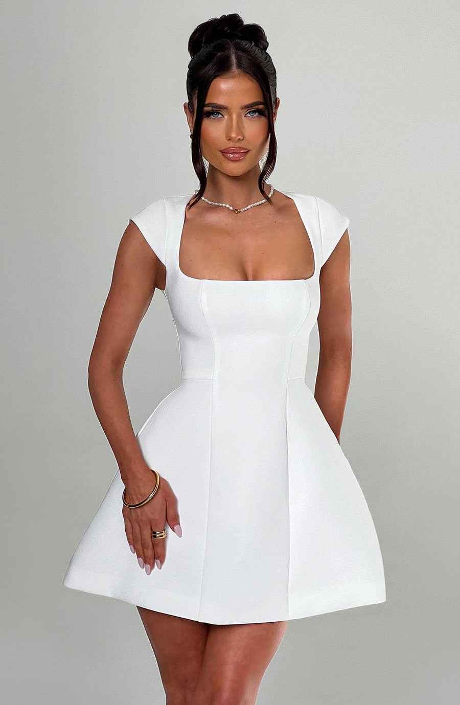 Luvrefashion | Ivory Lena Mini Dress in XS - image 7
