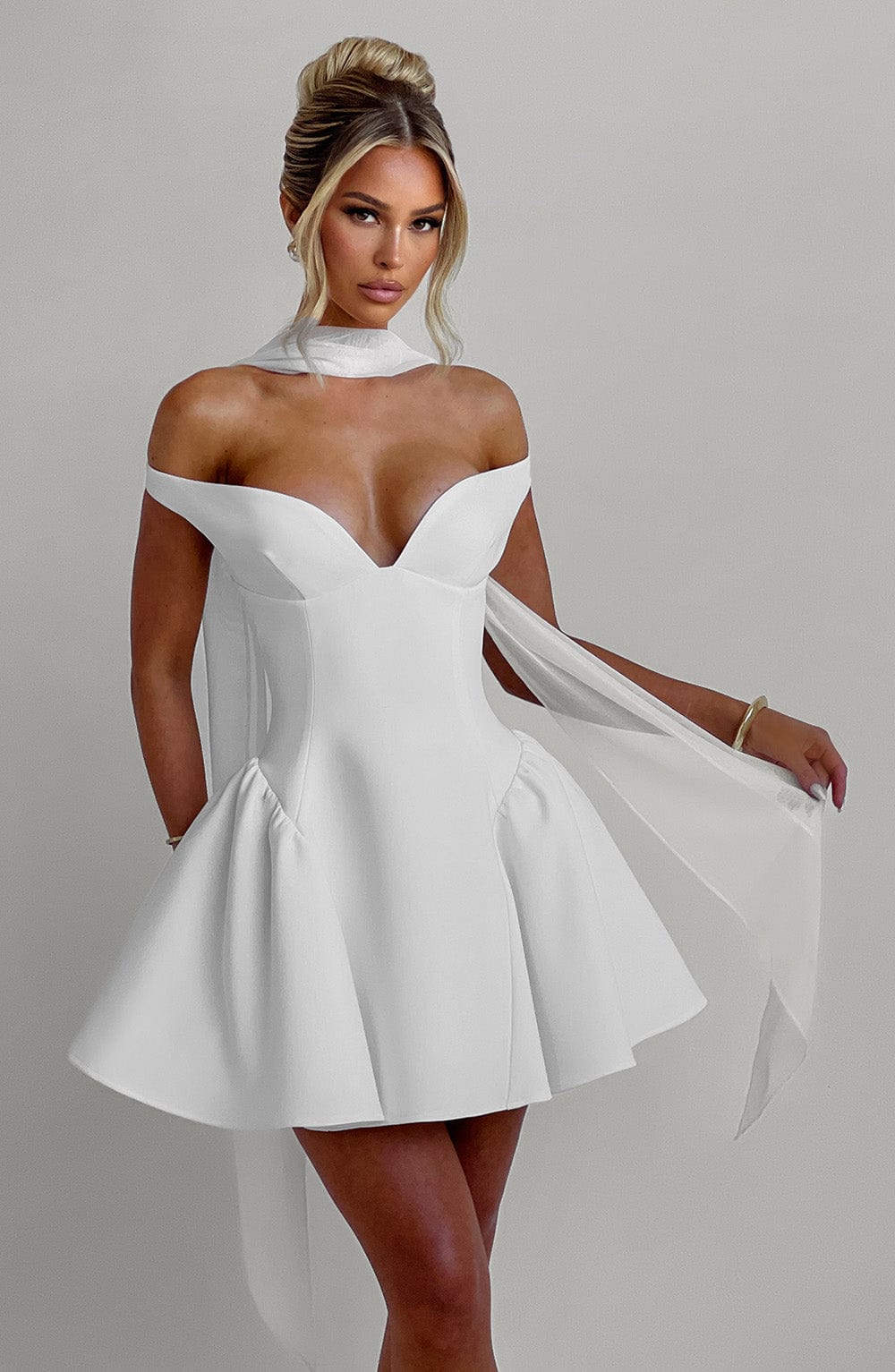 Luvrefashion | Ivory Marla Mini Dress in XS - image 19