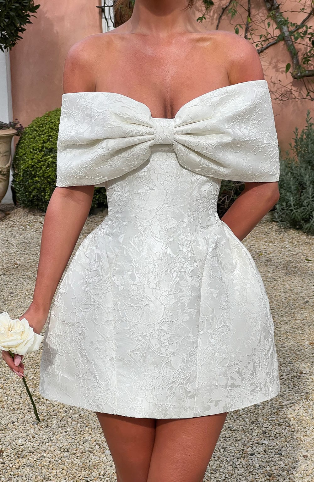 Luvrefashion | Ivory Raquel Mini Dress in XS - image 10