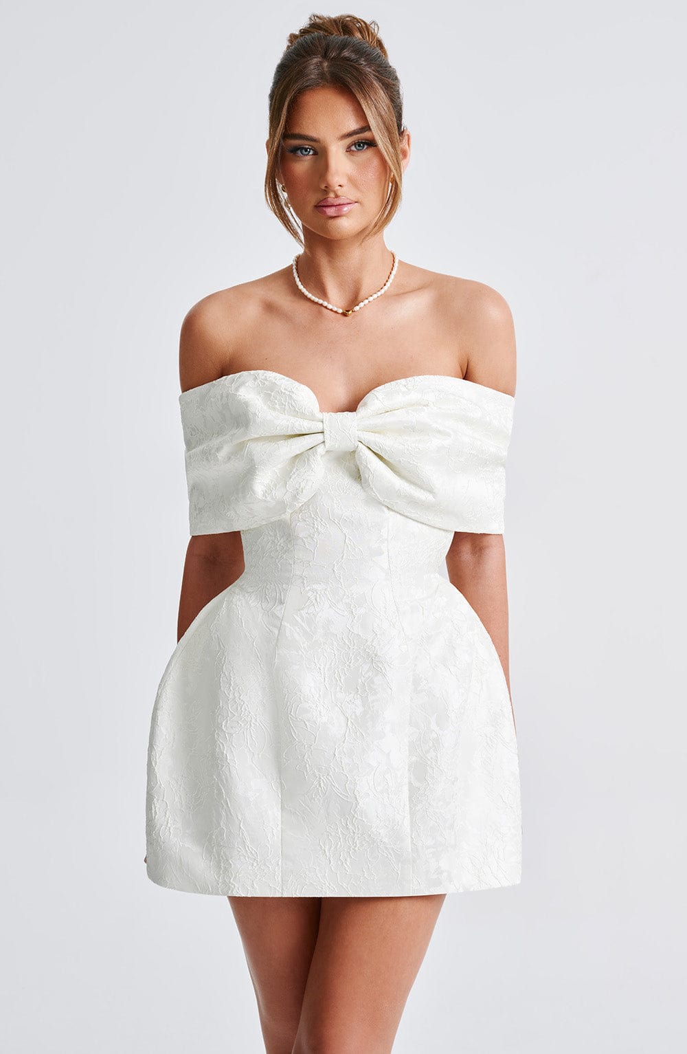 Luvrefashion | Ivory Raquel Mini Dress in XS - image 12
