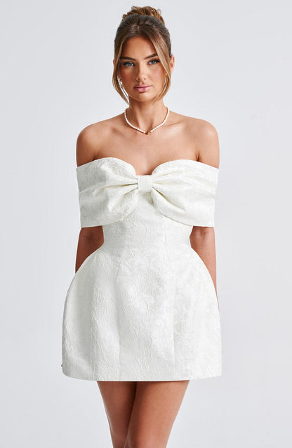 Luvrefashion | Ivory Raquel Mini Dress in XS - image 12