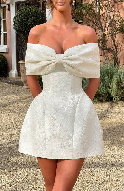 Luvrefashion | Ivory Raquel Mini Dress in XS - image 6