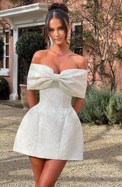 Luvrefashion | Ivory Raquel Mini Dress in XS - image 7