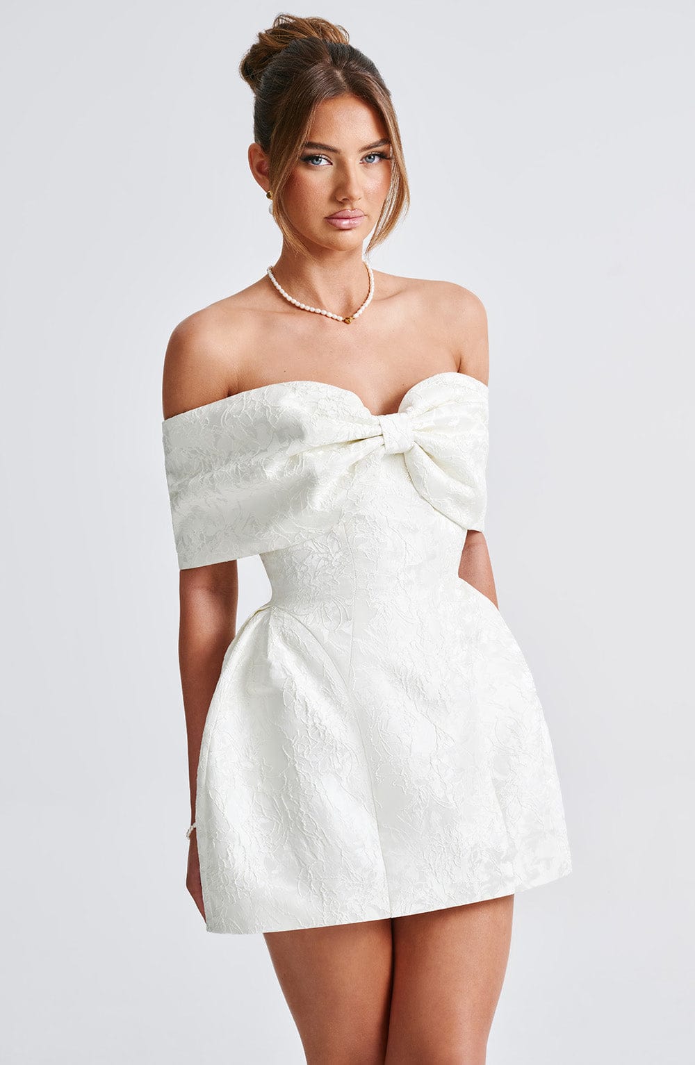 Luvrefashion | Ivory Raquel Mini Dress in XS - image 8