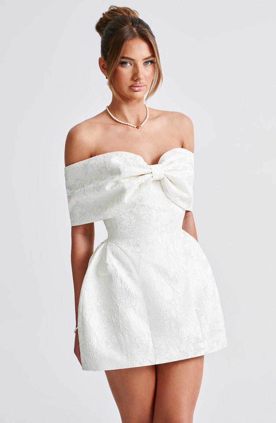 Luvrefashion | Ivory Raquel Mini Dress in XS - image 8