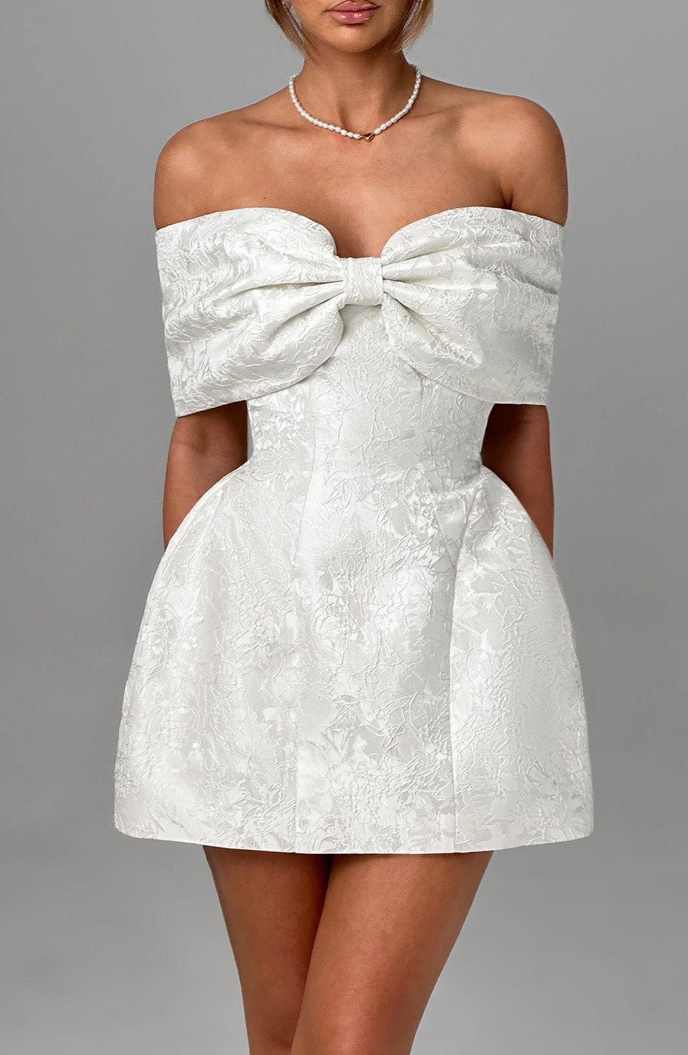 Luvrefashion | Ivory Raquel Mini Dress in XS - image 9