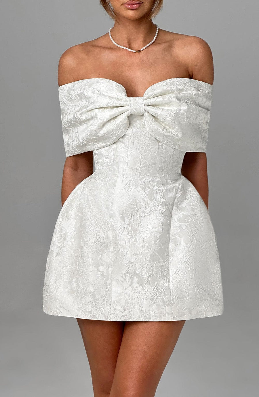 Luvrefashion | Ivory Raquel Mini Dress in XS - image 9