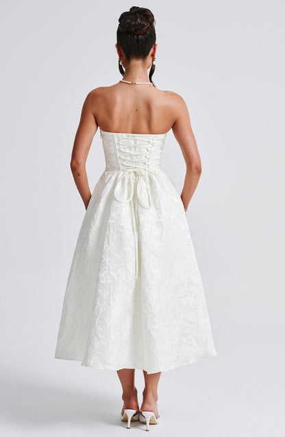 Luvrefashion | Ivory Saoirse Midi Dress in XS - image 7