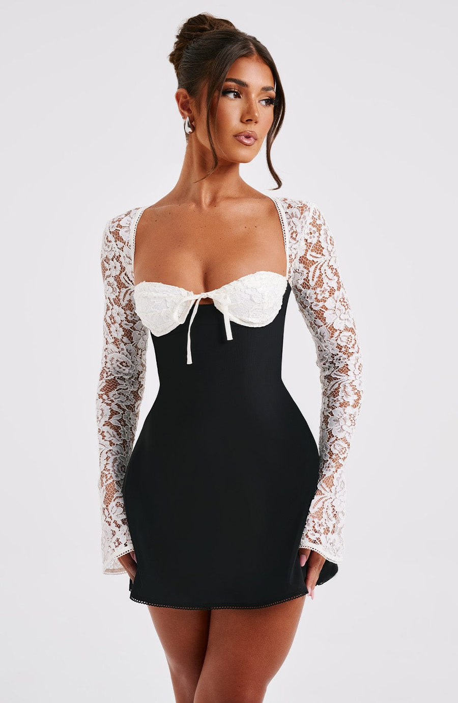 Luvrefashion | Jacinta Black and White Mini Dress in XS - image 10