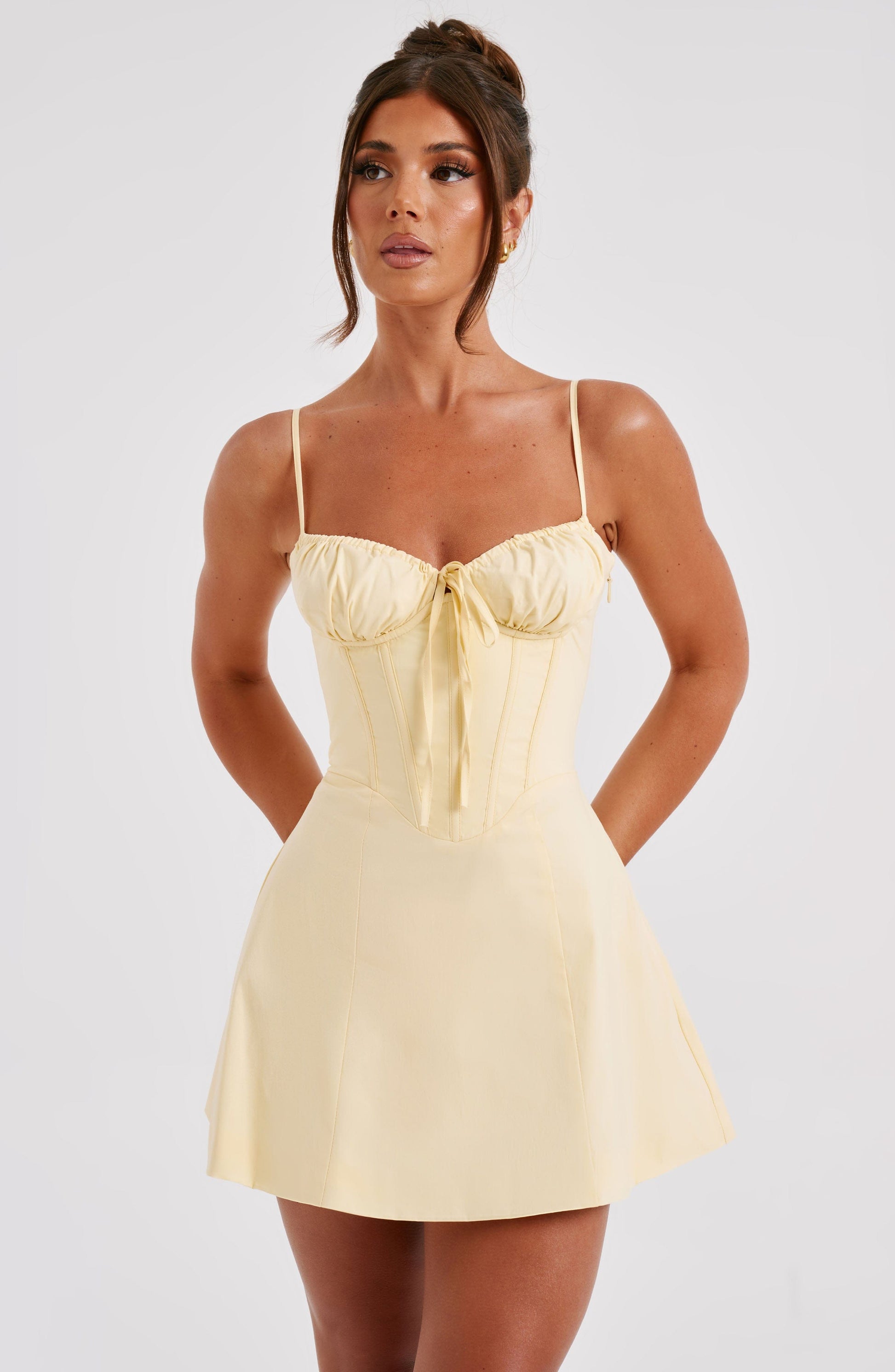 Luvrefashion | Lemon Lacey Mini Dress in XS - image 10