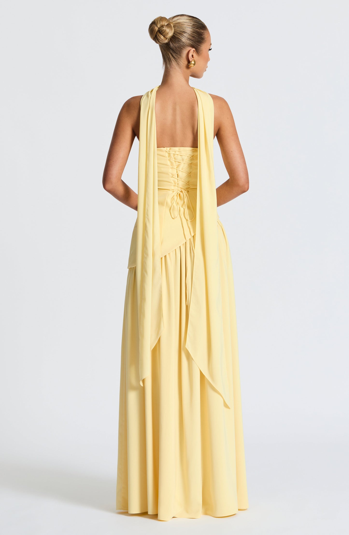 Luvrefashion | Lemon Maliyah Maxi Dress in XS - detail view