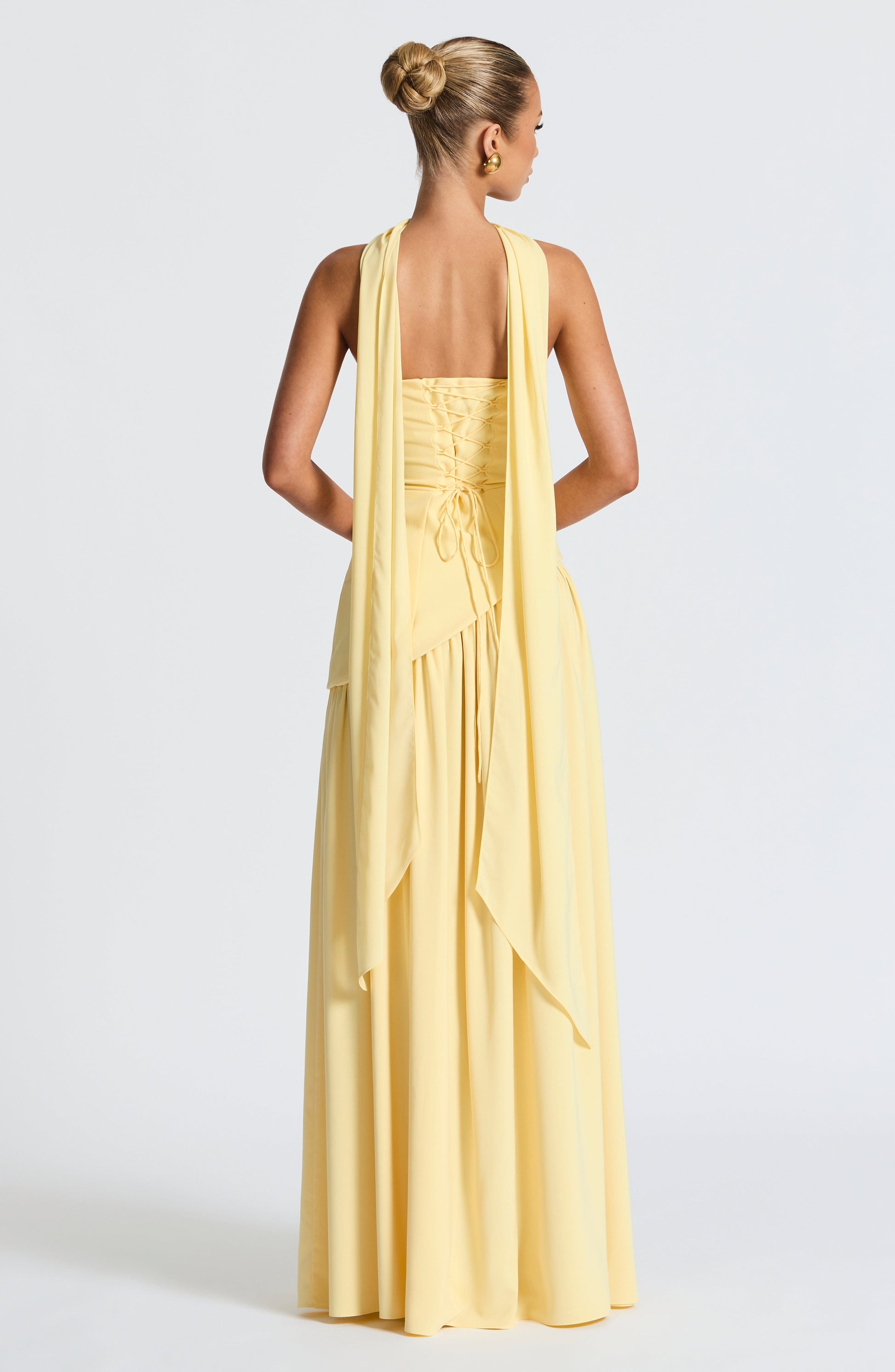 Luvrefashion | Lemon Maliyah Maxi Dress in XS - detail view