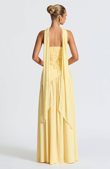 Luvrefashion | Lemon Maliyah Maxi Dress in XS - detail view
