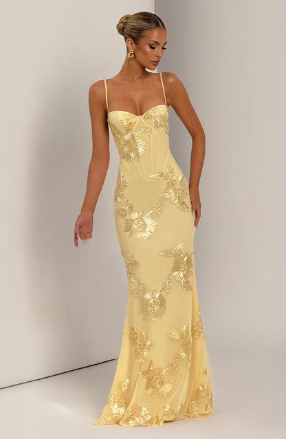 Luvrefashion | Lemon Nefertiti Maxi Dress in XS - image 9