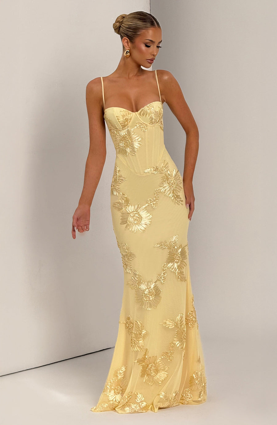 Luvrefashion | Lemon Nefertiti Maxi Dress in XS - image 9