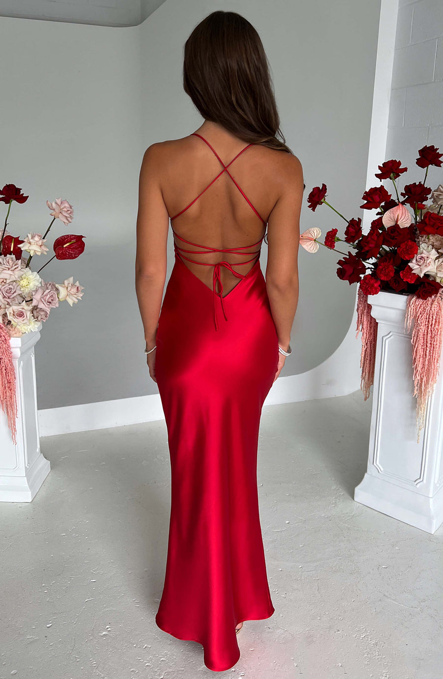 Luvrefashion | Malika Red Maxi Dress in XS - image 6