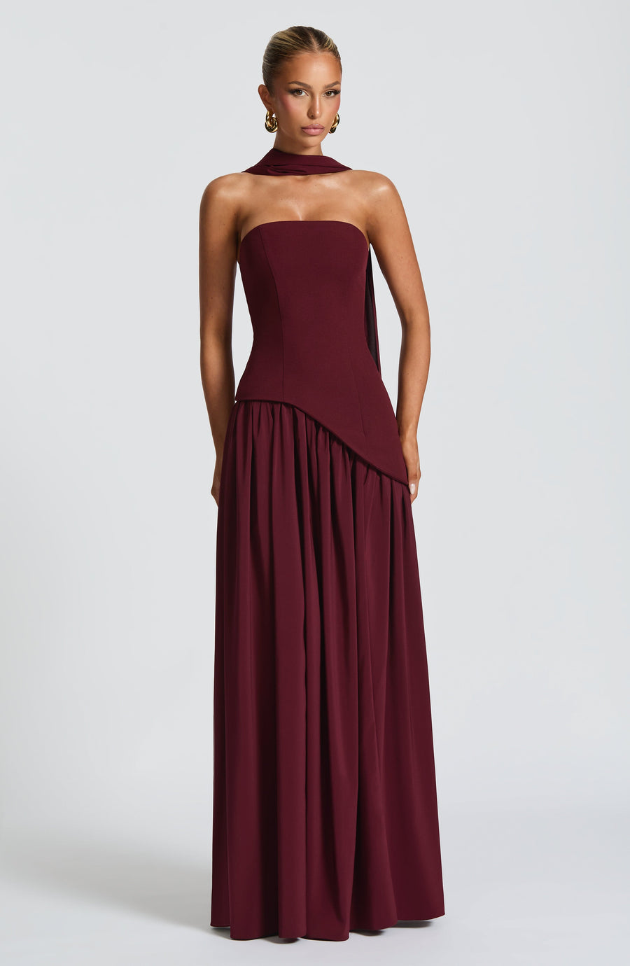 Luvrefashion | Maliyah Cherry Lacquer Maxi Dress in XS - image 7