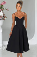 Mariella Black Midi Dress