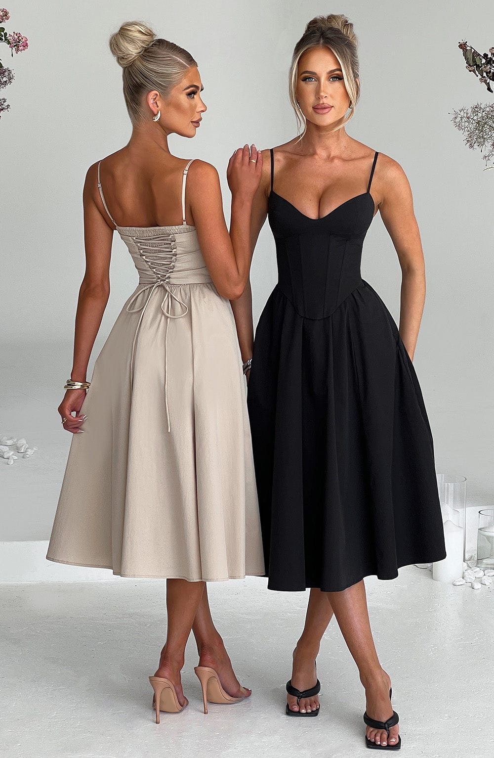 Luvrefashion | Mariella Black Midi Dress in XS - image 6