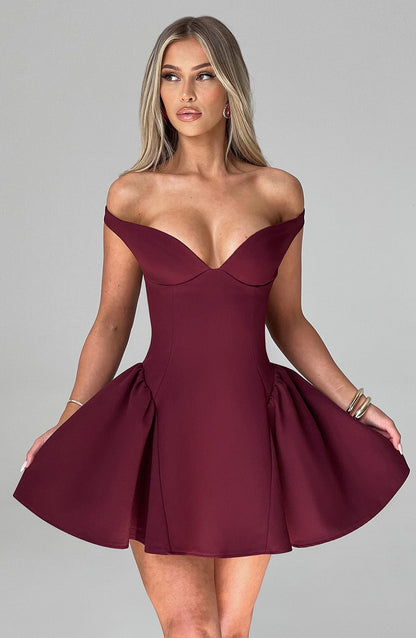 Luvrefashion | Marla Cherry Lacquer Mini Dress in XS - image 11