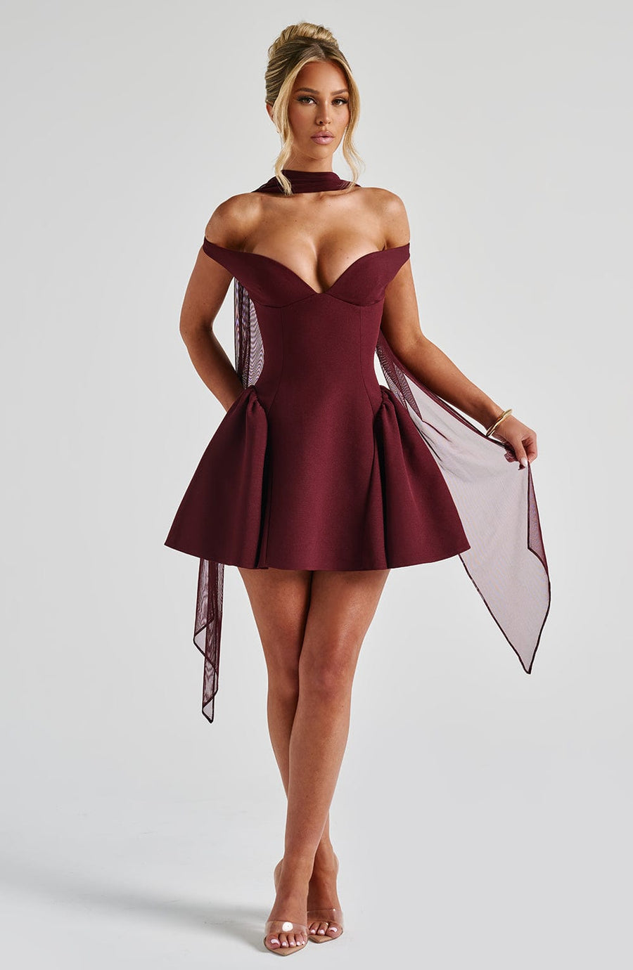Luvrefashion | Marla Cherry Lacquer Mini Dress in XS - image 13