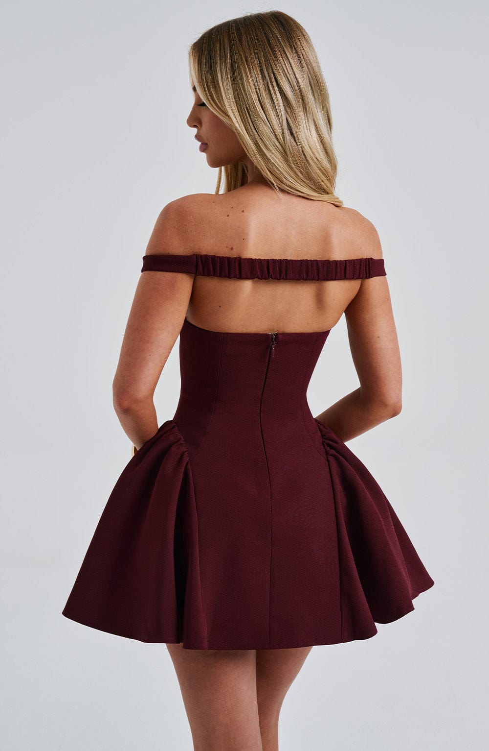 Luvrefashion | Marla Cherry Lacquer Mini Dress in XS - image 8