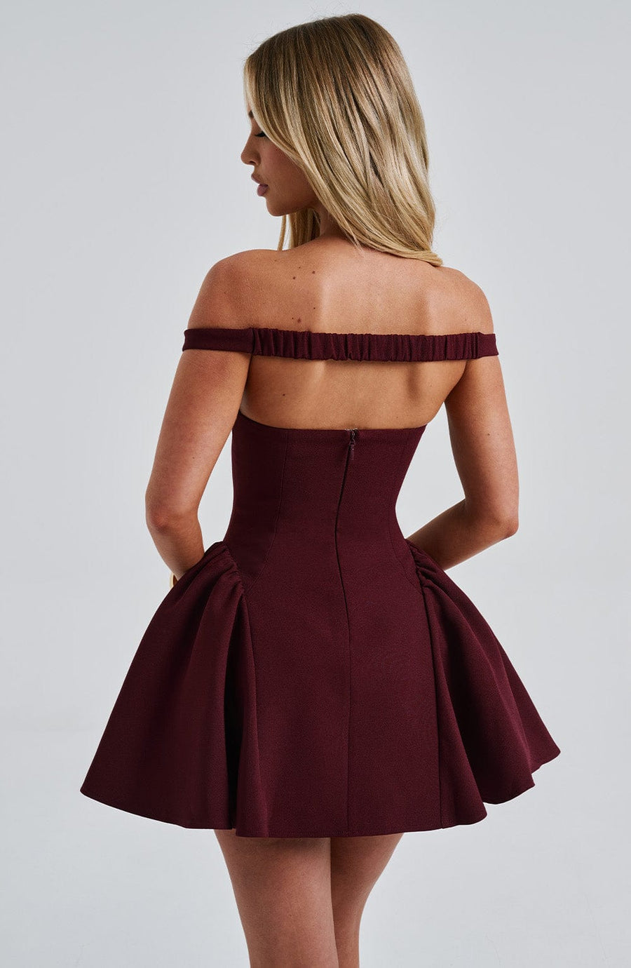 Luvrefashion | Marla Cherry Lacquer Mini Dress in XS - image 8