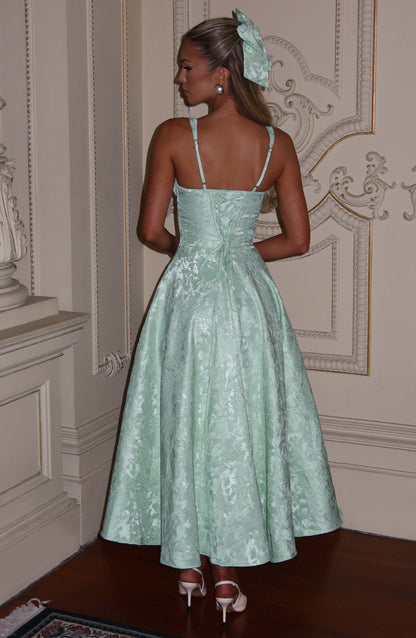 Luvrefashion | Mint Amity Midi Dress in XS - side view
