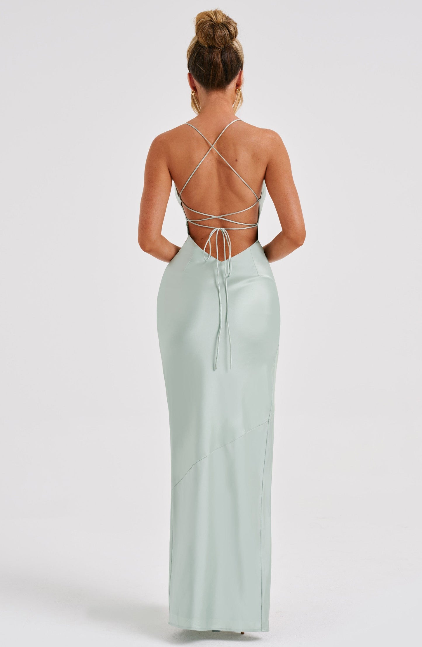 Luvrefashion | Misha Sage Maxi Dress in XS - detail view