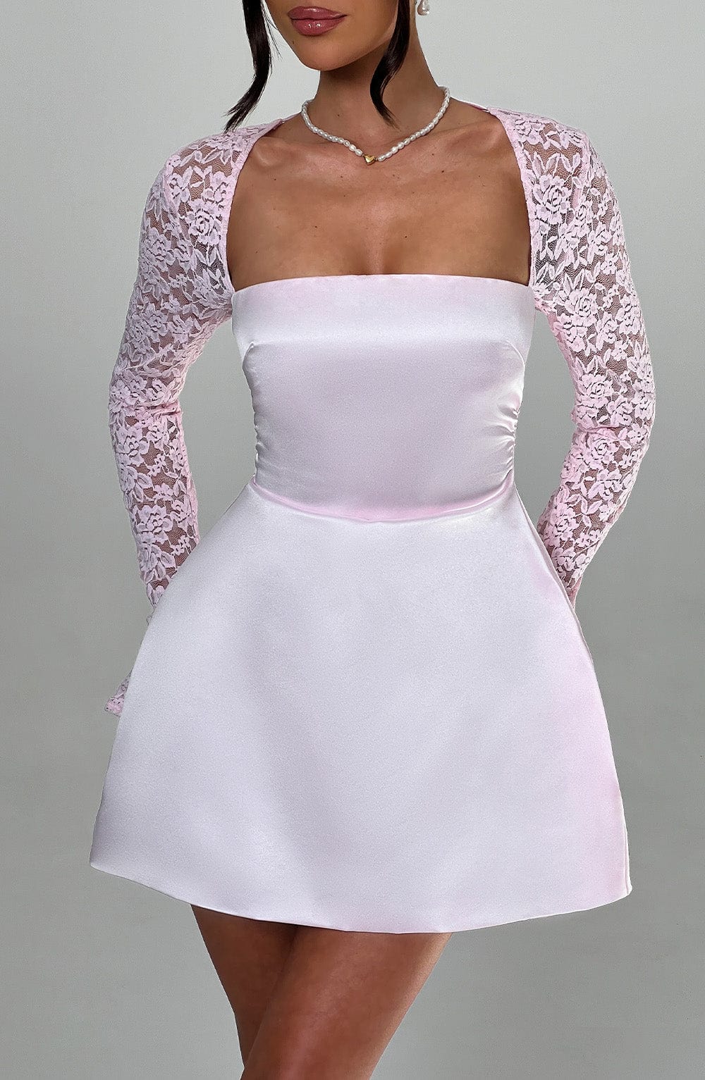 Luvrefashion | Sadie Blush Mini Dress in XS - back view