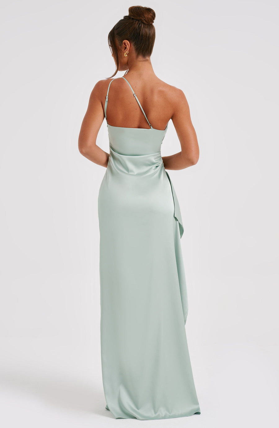 Luvrefashion | Sage Green Ariel Maxi Dress in XS - back view