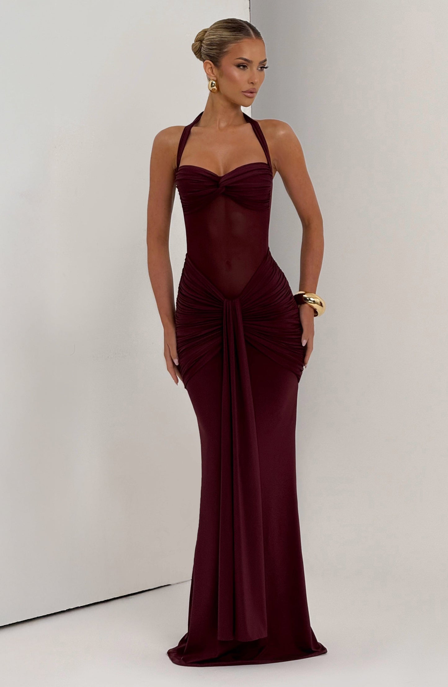 Luvrefashion | Vixen Cherry Lacquer Maxi Dress in XS - image 6