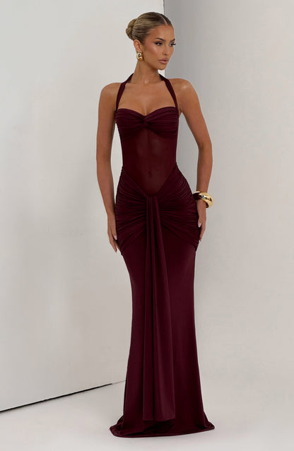 Luvrefashion | Vixen Cherry Lacquer Maxi Dress in XS - image 6