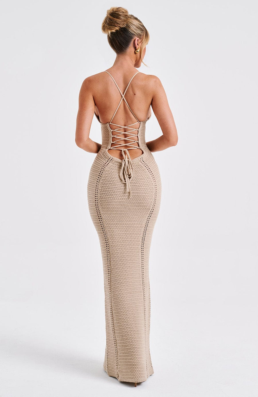 Luvrefashion | Xanthe Beige Maxi Dress in XS - image 12