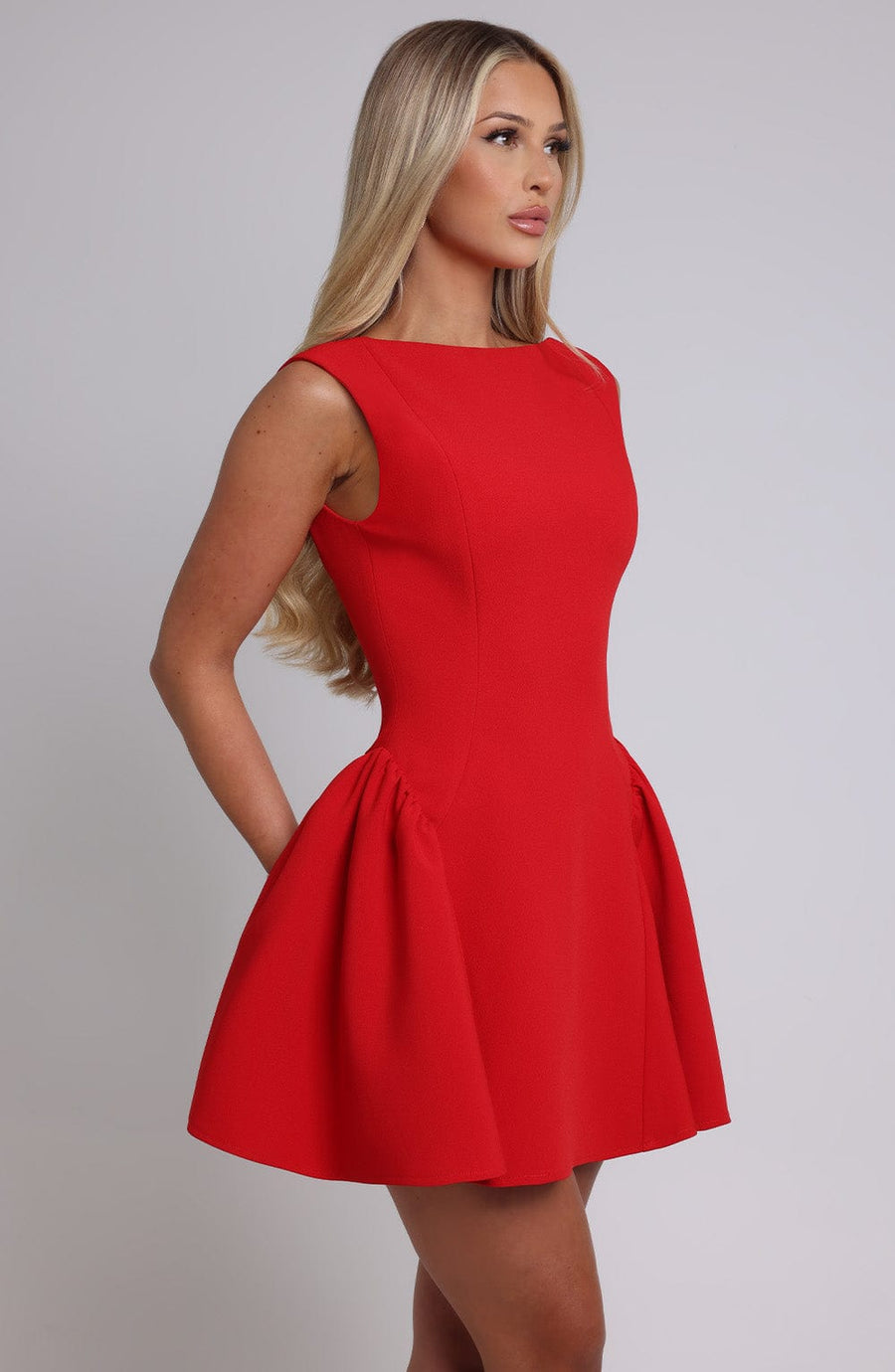 Luvrefashion | Yalina Red Mini Dress in XS - image 7