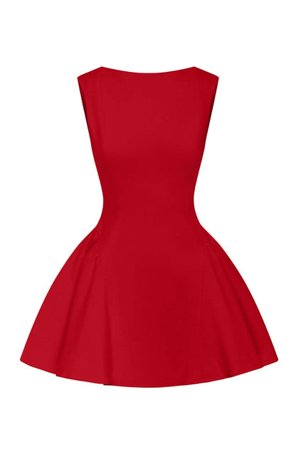 Luvrefashion | Yalina Red Mini Dress in XS - image 8