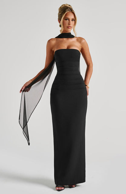 Luvrefashion | Yulia Black Maxi Dress in XS - image 7