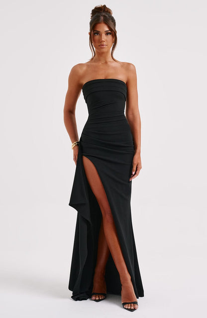 Luvrefashion | Zafira Black Maxi Dress in XS - image 6