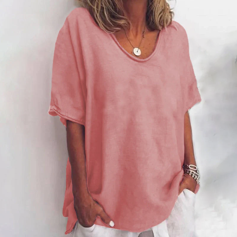 Luvrefashion | Denise Chic Loose Fit Blouse with Tummy Coverage in Dark Grey - styled look