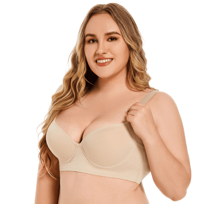Back Smoothing Push-Up Bra with Flexible Contour Underwire