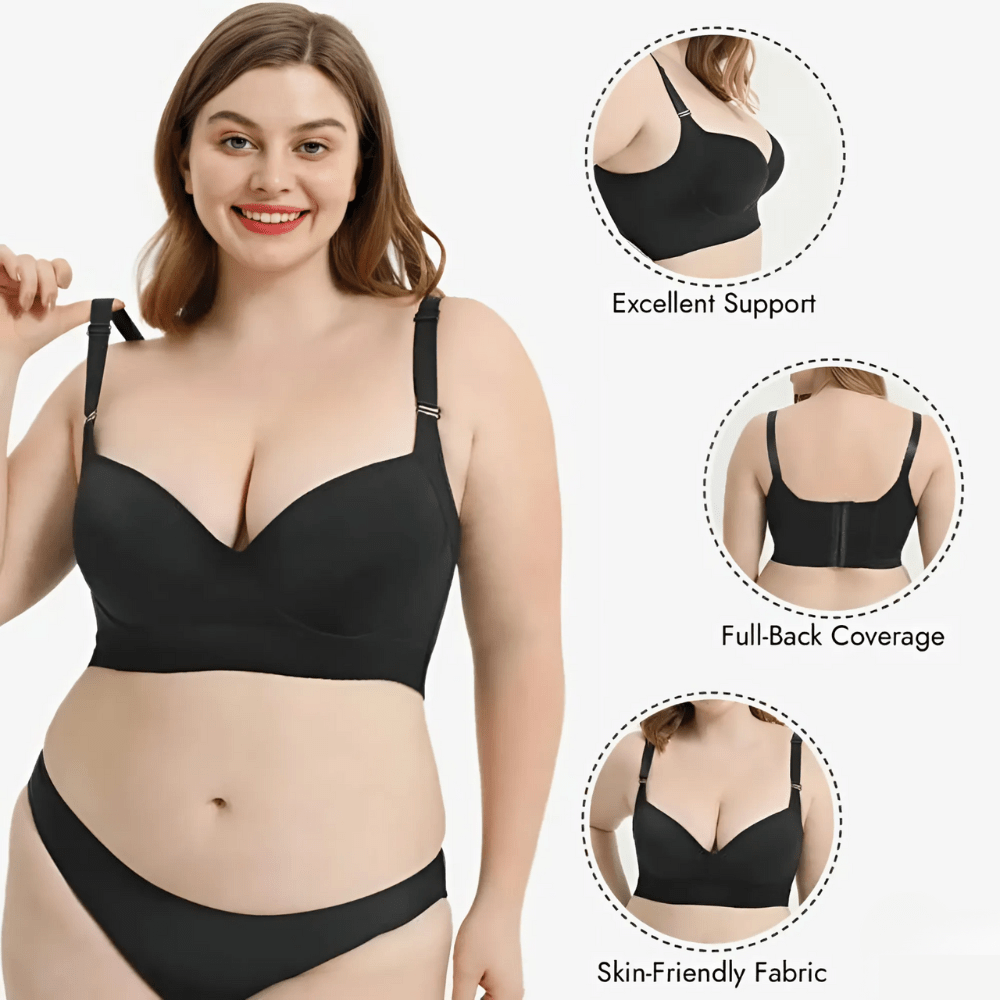 Back Smoothing Push-Up Bra with Flexible Contour Underwire