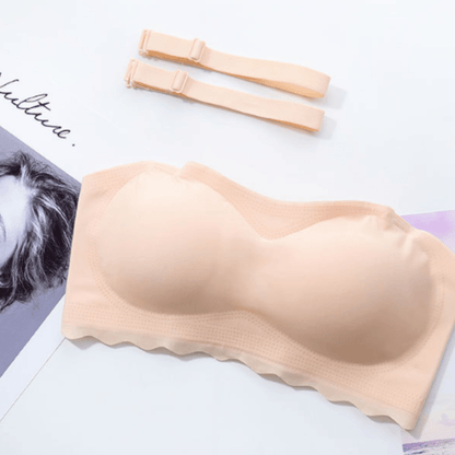 Convertible Strapless Silicone-Grip Wireless Bra