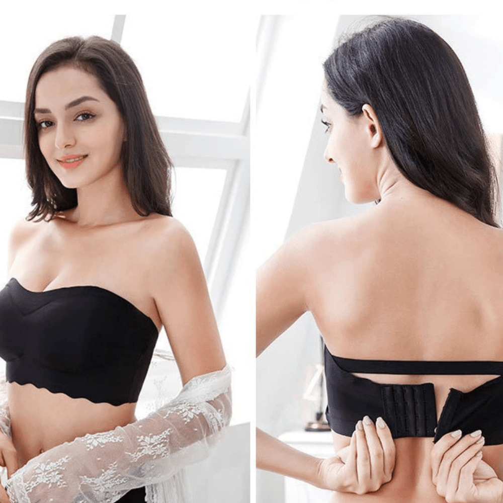 Convertible Strapless Silicone-Grip Wireless Bra